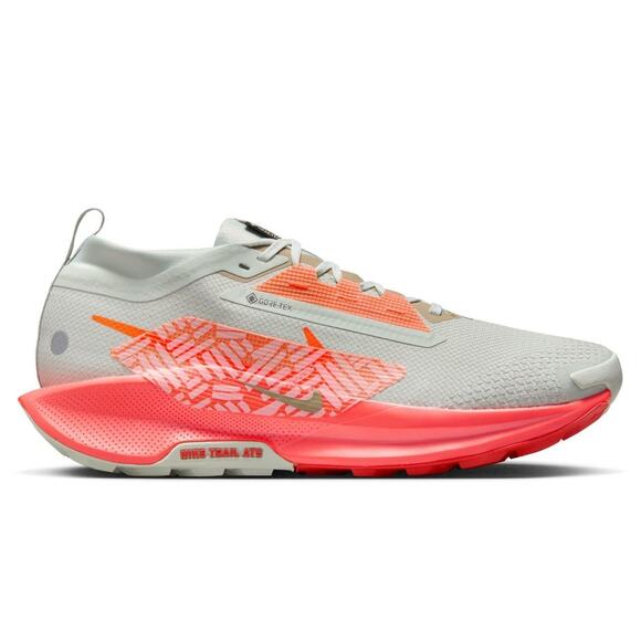 USED Nike Pegasus Trail 5 Mens Trail Running Shoe ,Silver/Wild Mango/Coral-Sz 10 - Picture 1 of 5